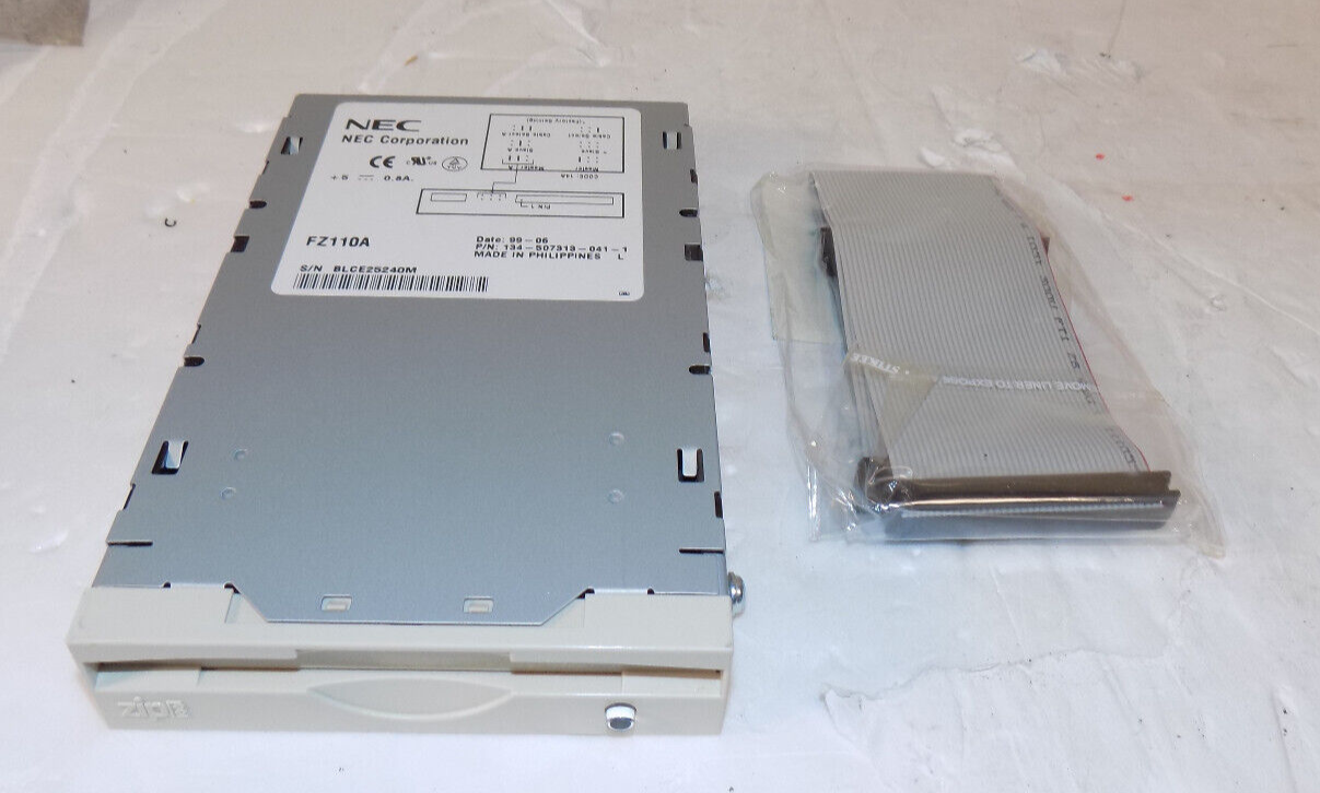 NEC Zip Drive FZ110-A 100MB Internal IDE Zip Drive White 134-507313-041-1