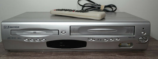 Emerson EWD2203 DVD VCR Combo with Remote, A/V Cables & Hdmi Adapter