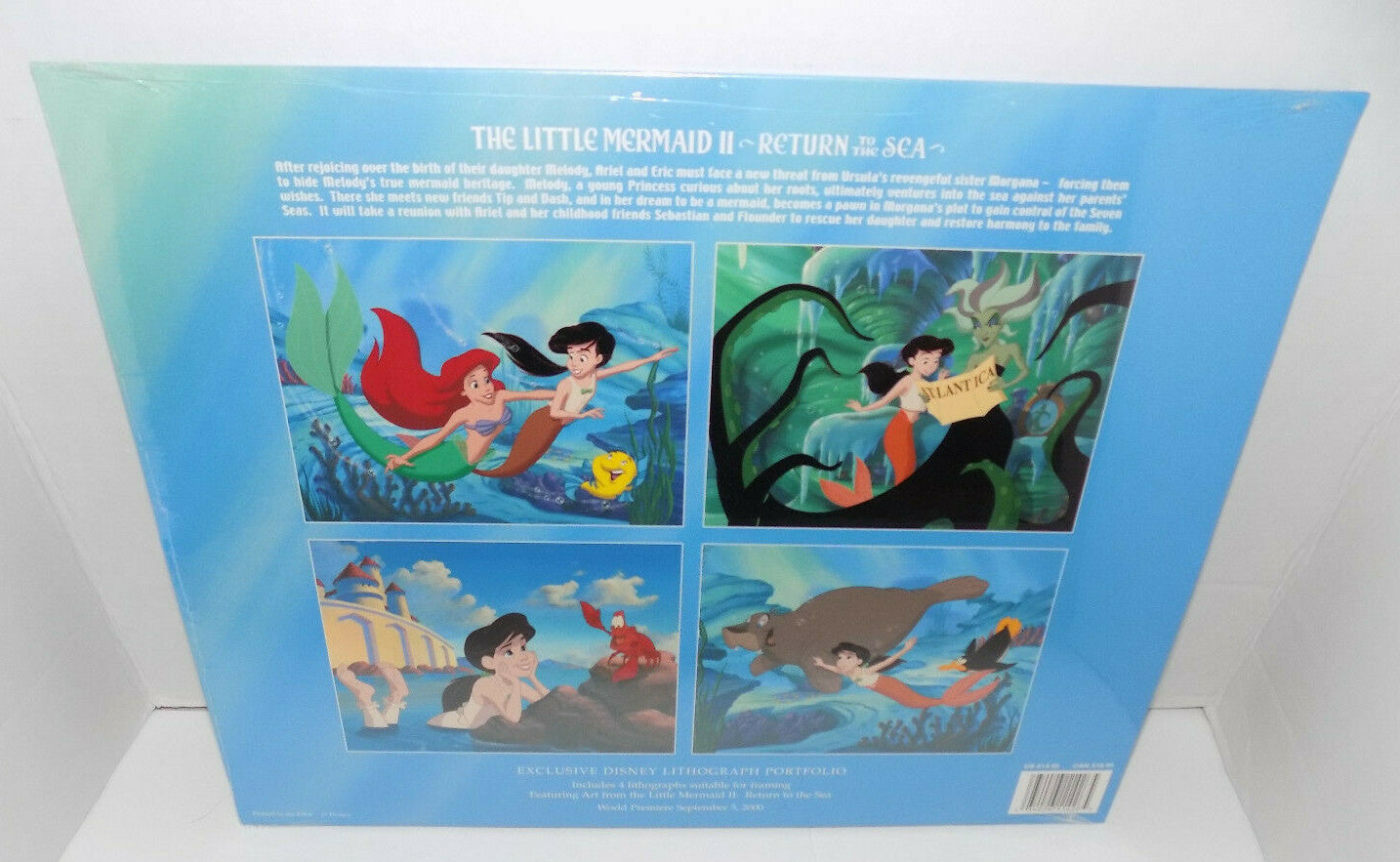 Disney's The Little Mermaid II Return To The Sea Lithograph Portfolio Sealed New