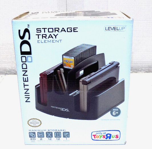 Nintendo DS Storage Tray Element Level Up Accommodates all Nintendo DS Models