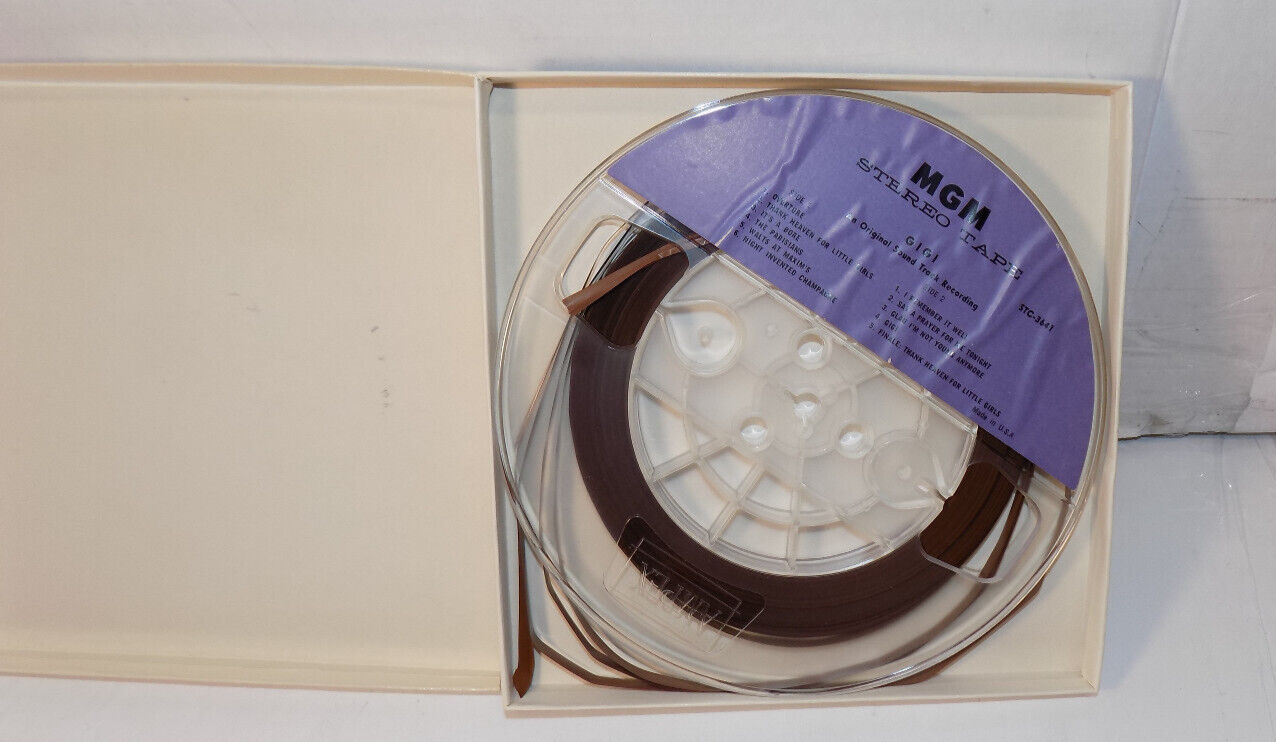 MGM Records GiGi Reel to Reel Tape Original Sound Track Recording Reel Tape