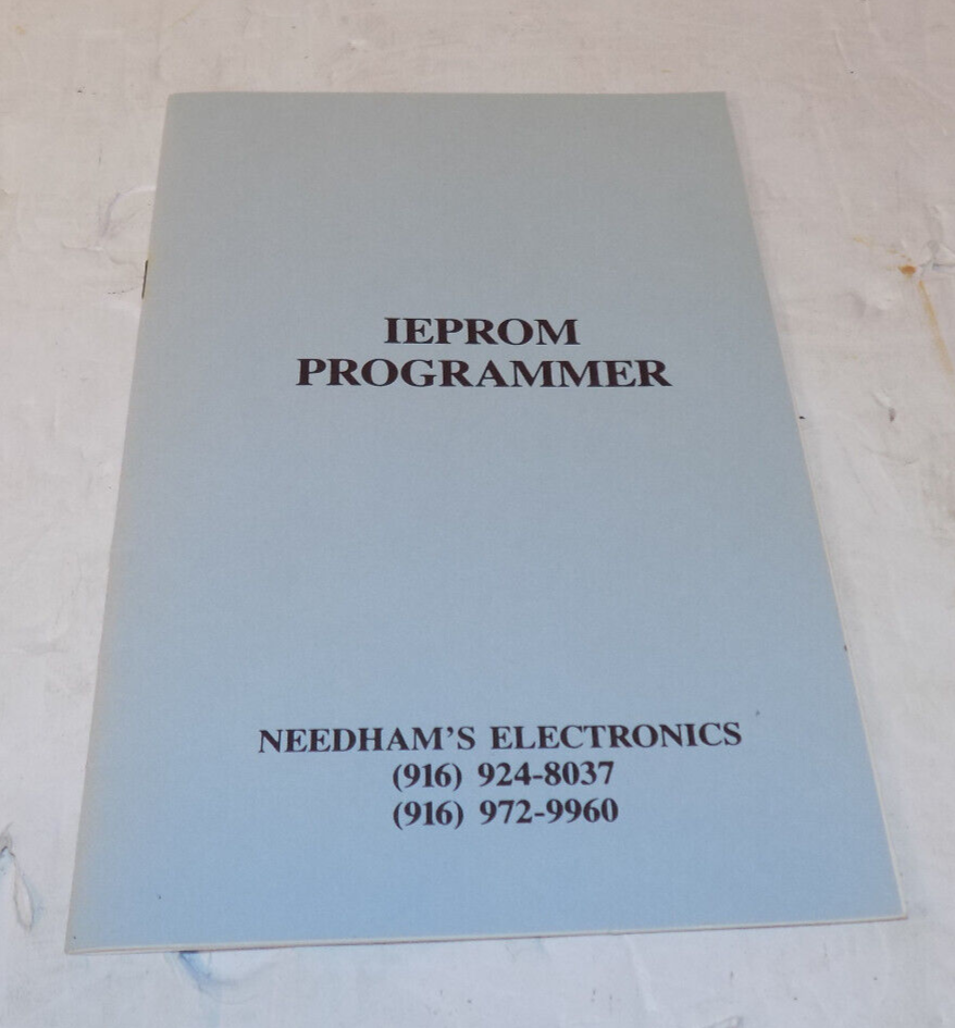 VTG Needhams Electronics IEP6913 Eprom Programmer Set for IBM PC