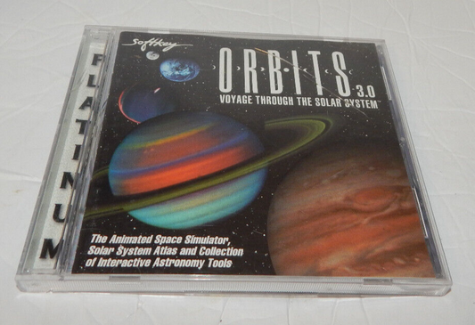 Orbits 3.0: Voyage Through The Solar System PC CD Software DOS 2.0 or Higher