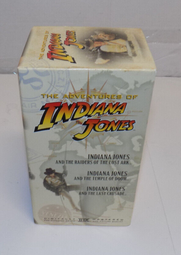 The Adventures Of Indiana Jones Trilogy 3 VHS Box Set 23-25