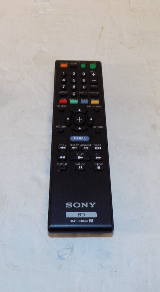 Genuine Sony BD RMT-B104A Remote Control For Blu Ray DVD Player