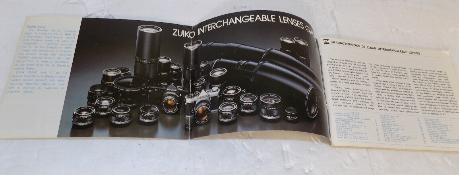 Olympus OM System Manual For Zuiko Interchangeable Lenses Group