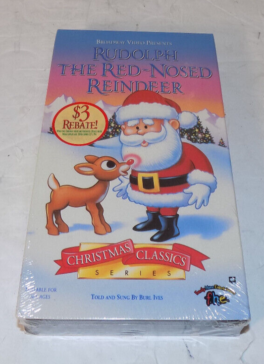 Rudolph The Red-Nosed Reindeer VHS 1993 Sealed