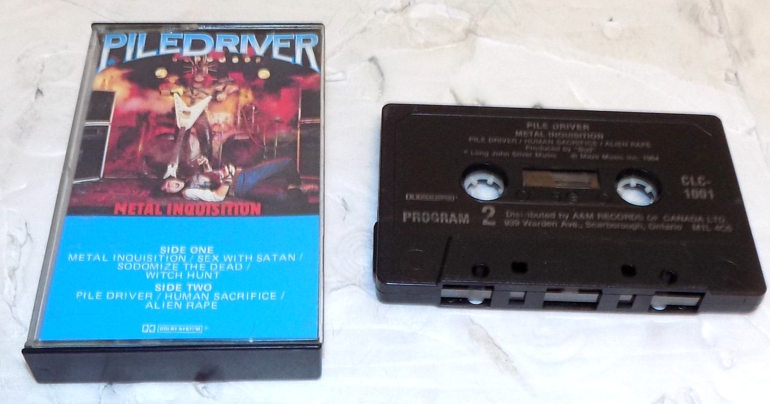PILEDRIVER Metal Inquisition Cassette Tape 80s Metal Thrash CLC-1001
