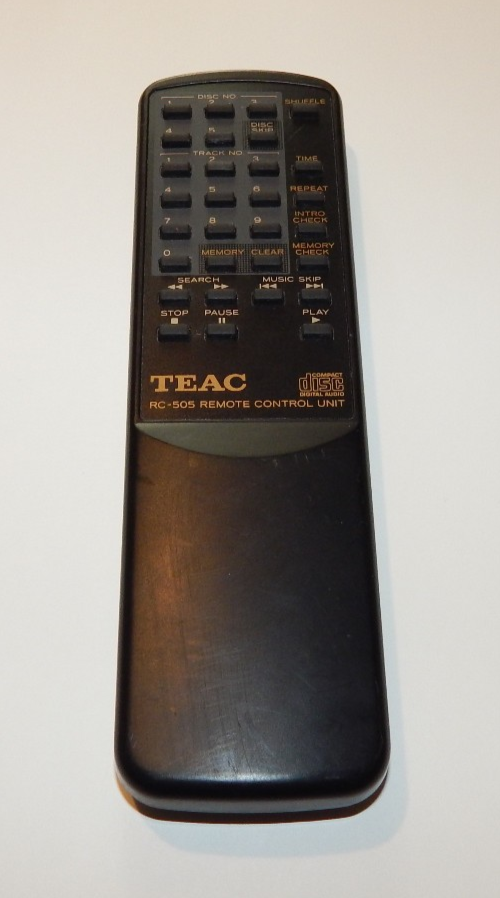 TEAC RC-505 Remote Control for PD-D1200 PD-D1500 PD-D2200 PD-D2380 PD-D2750