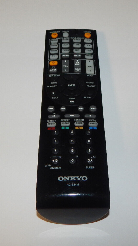ONKYO RC-834M Remote Control for HT-R758 HT-R791 HT-RC460 TX-NR414 TX-NR515