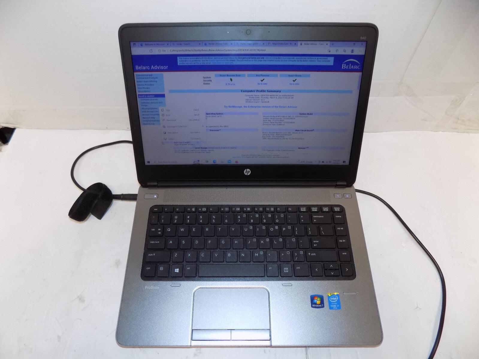 HP ProBook G640 Laptop 14.1" Core i7-4610M 3GHz 512GB SSD 8GB