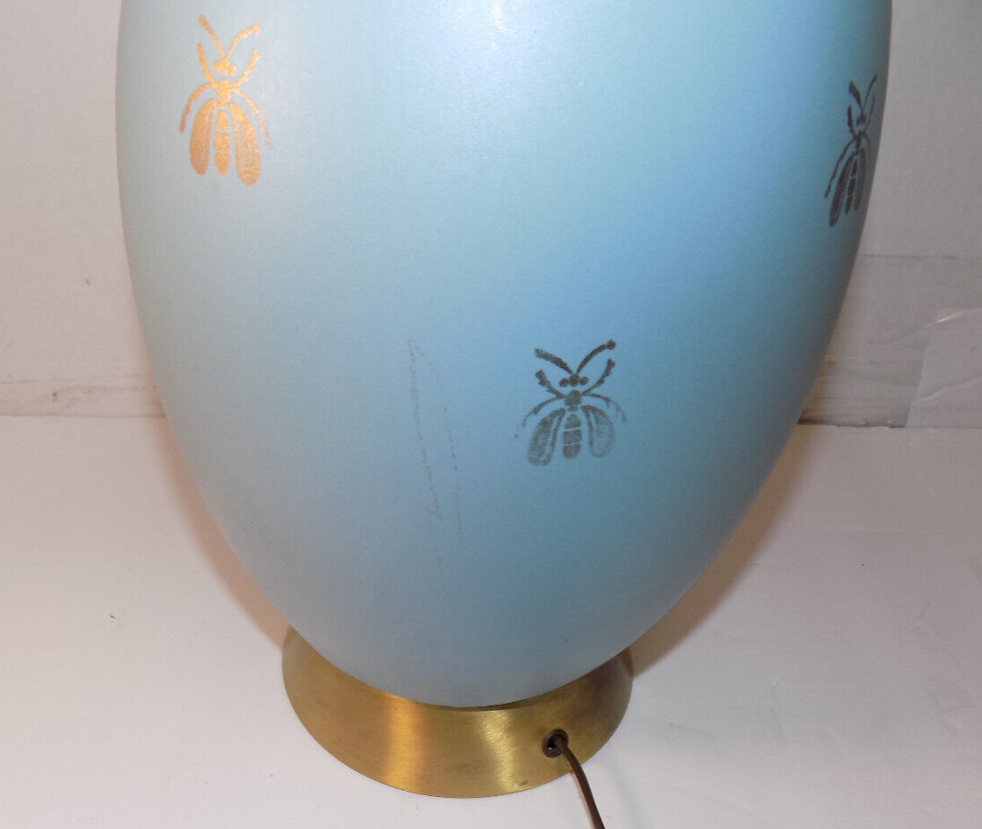 Vintage Ceramic Lamp Works No Shade 32"