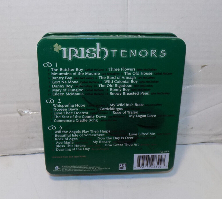 Irish Tenors 3-CD Box Set Music Of Ireland In Decorative Tin 2007
