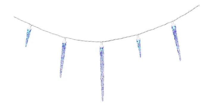 Winter Wonder Lane Blue Twinkling LED Icicle Light Set 20-Lights