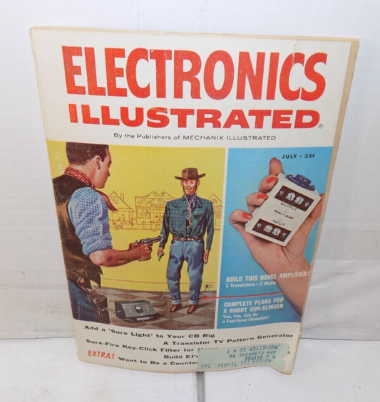 Vtg Electronics Illustrated Magazine July 1963 CB Radio Transistor TV Pattern