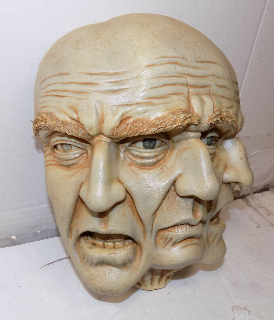 Toscano Faces Of A Nightmare Gothic Wall Sculpture Old Man