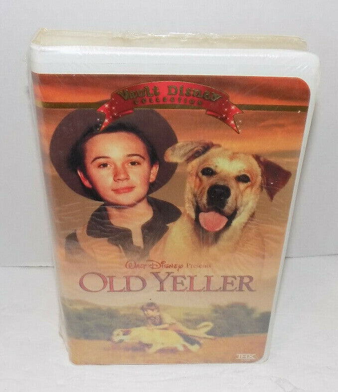 New Sealed VHS Tape Vault Disney Collection Old Yeller VHS Clamshell Case