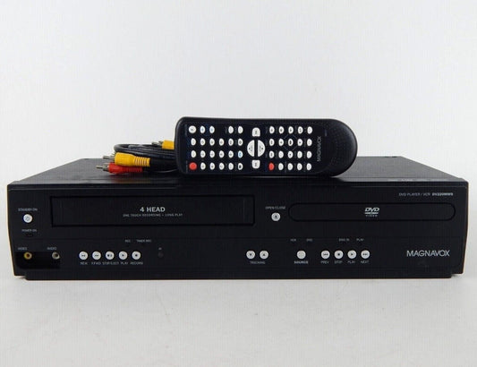 Magnavox DV220MW9 DVD VCR Combo with Remote, A/V Cables and Hdmi Adapter