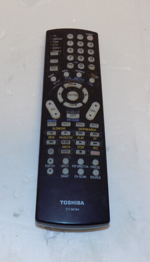 Genuine Toshiba Remote Control Model CT-90164 IR Tested