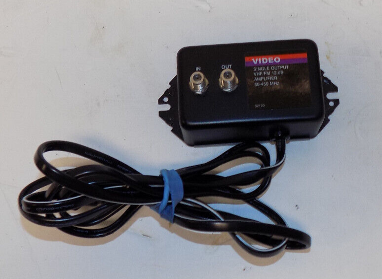 VIDEO 32120 Single Output VHF FM 12dB Amplifier 50-450MHz