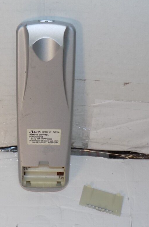 GPX DV7500 Remote Control for Portable DVD Boombox