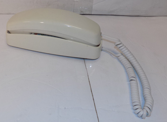AT&T 210 Beige Slimline Touchtone Corded Desk Wall Telephone