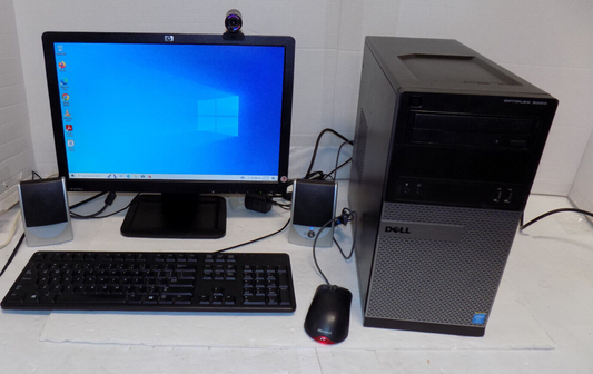 Dell Optiplex i3 Desktop Computer 6GB Ram 256 SSD 500GB HDD w/Monitor & Keyboard