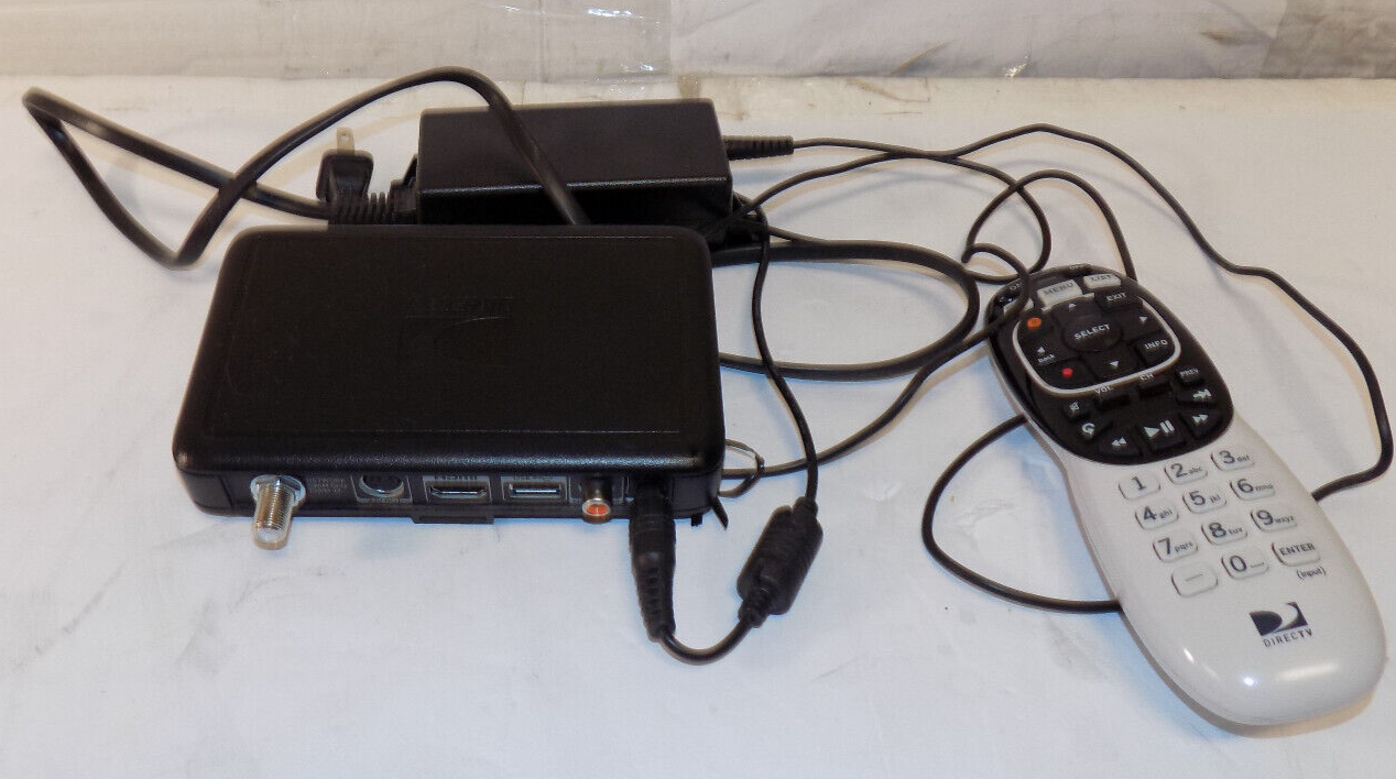 Directv Adavanced Whole Home Client Model C51-100 With Power Adapter And Remote