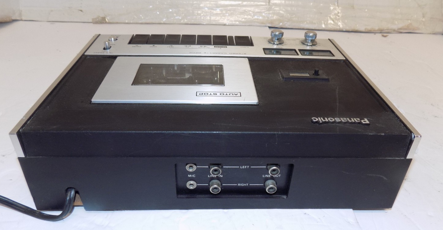 Vintage Panasonic Model RS-260US Stereo Cassette Tape Deck Player Tested