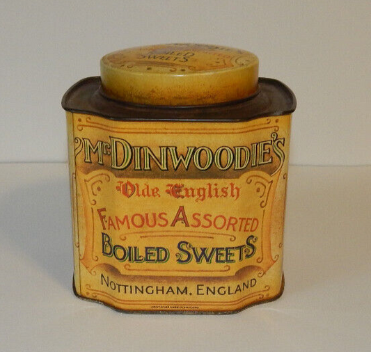 Vintage Mr. Dinwoodie's Boiled Sweets Olde English Candy Tin 5" England
