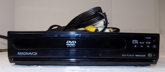 Magnavox MDV2100 Compact Mini DVD CD Player With Remote & A/V Video Cables