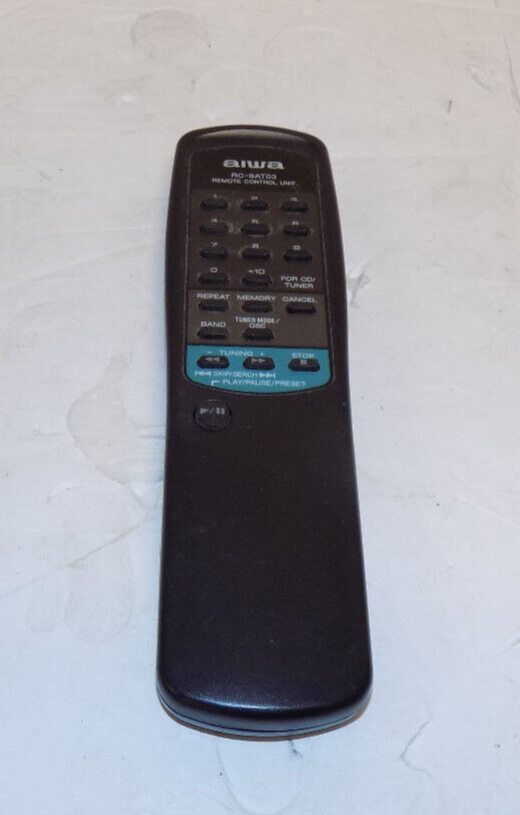 Genuine aiwa Remote Control Unit Model RC-6AT03 IR Tested