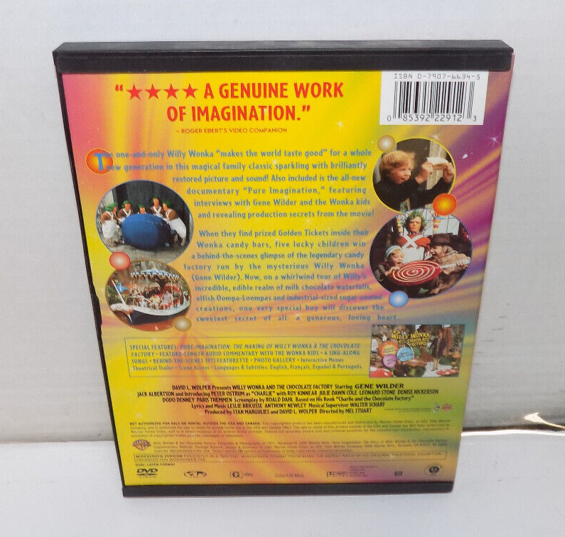 Willy Wonka And The Chocolate Factory DVD Video