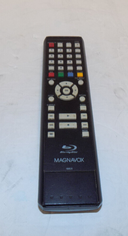 Magnavox Model NB826 Blu-Ray Disc Remote Control