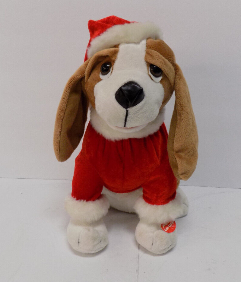 Goffa 12" Animated Singing Hound Puppy Dog Sings Winter Wonderland Christmas
