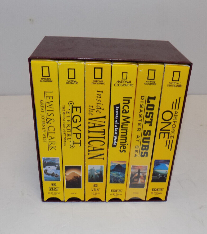 National Geographic Video 6 VHS History Box Set