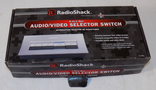 Radio Shack Composite A/V Selector Switch (4-In/1-Out)