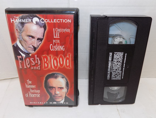 Flesh And Blood The Hammer Heritage Of Horror VHS 1997 Christopher Lee Dracula