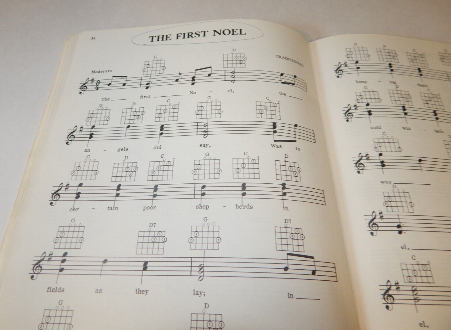 Christmas Big Note Blockbuster Guitar Chords Vocal Music Book John Clausi 1974