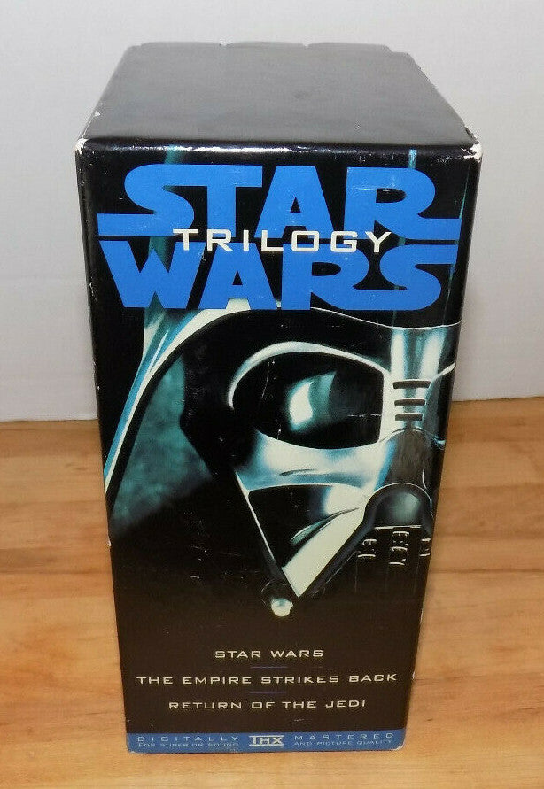 Star Wars Trilogy VHS 3 Tape Box Set 1995 Used
