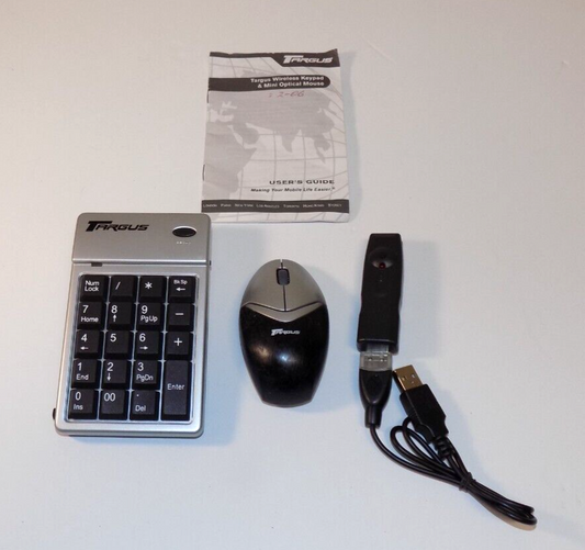 Targus PAKP003S Wireless Keypad and Mini Optical Mouse
