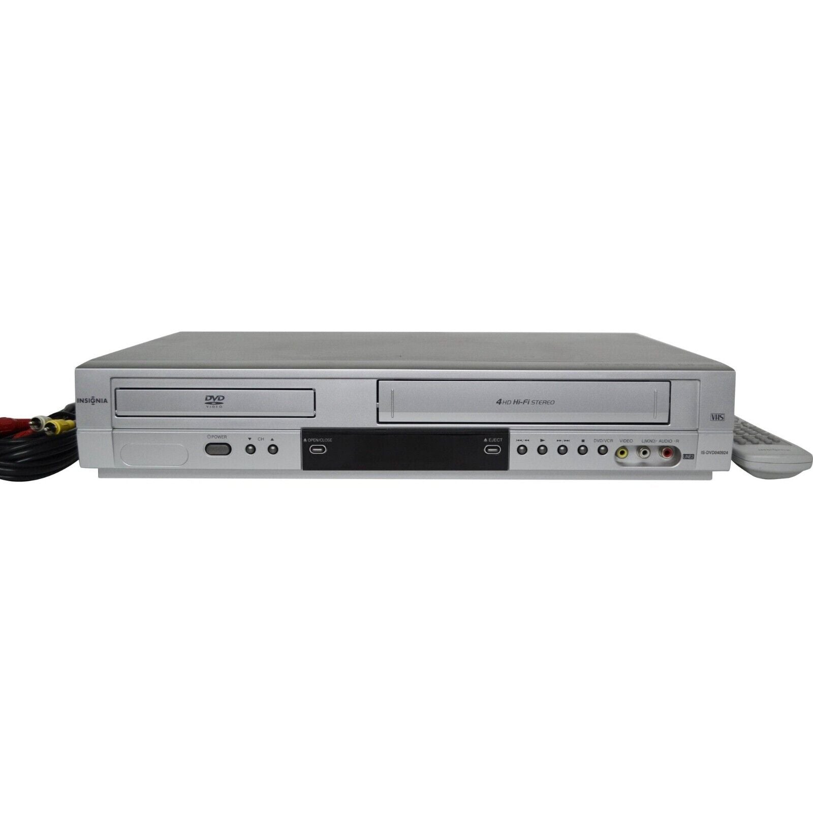 Insignia is-dvd40924 DVD VCR Combo with Remote, Cables & Hdmi Adapter