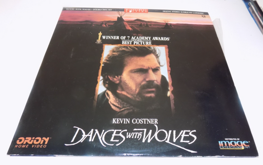 Dances with Wolves Laserdisc LD Widescreen Movie Kevin Costner Mary McDonnell