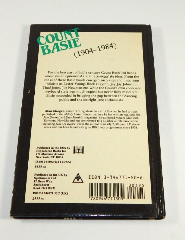 Count Basie by Alun Morgan Jazz Masters Hardcover 1984