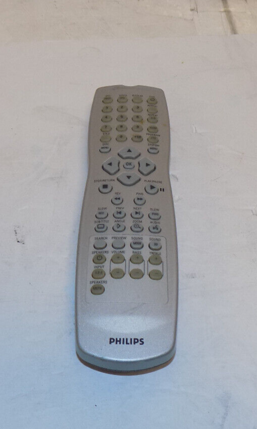Philips Remote Control Model RC1145201/01 For DVD580M IR Tested