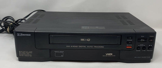 Emerson Vcr 4003 Mono 4 Head VHS VCR VHS Player With Cables No Remote