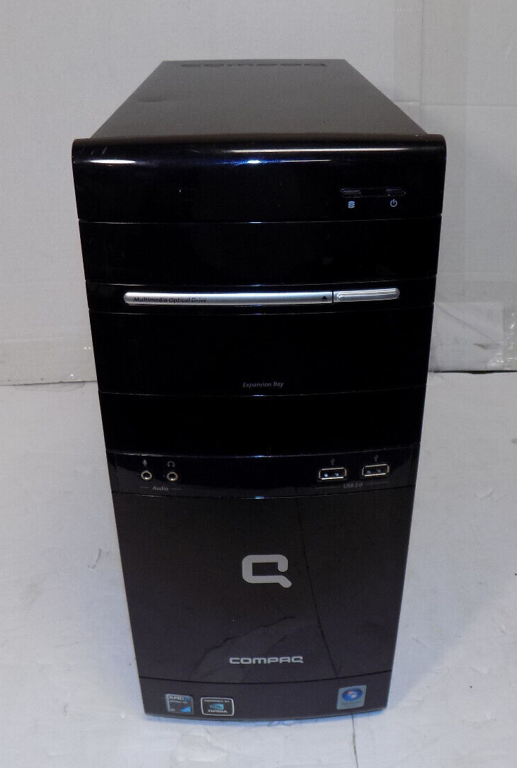 Compaq CQ5110y PC Desktop Computer Tested AMD 2.30GHz Dual Core 3GB RAM No HDD