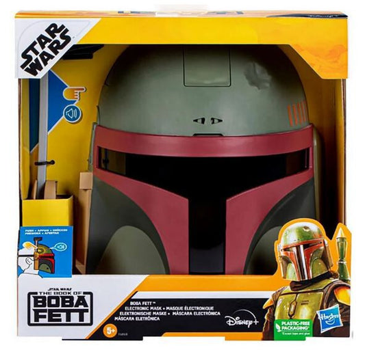 Star Wars Boba Fett Electronic Mask with Sound Effects New