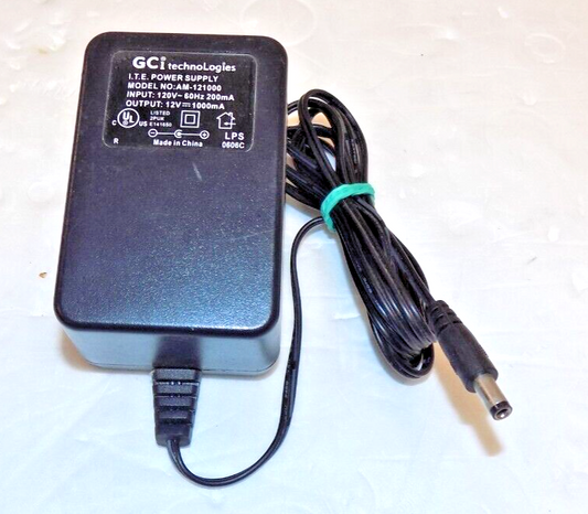 GCI Technologies I.T.E. AM-121000 12V Power Supply Ac Adapter