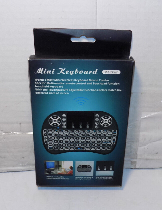 Backlit Mini Keyboard 2.4GHz Portable Wireless Keyboard With Touchpad